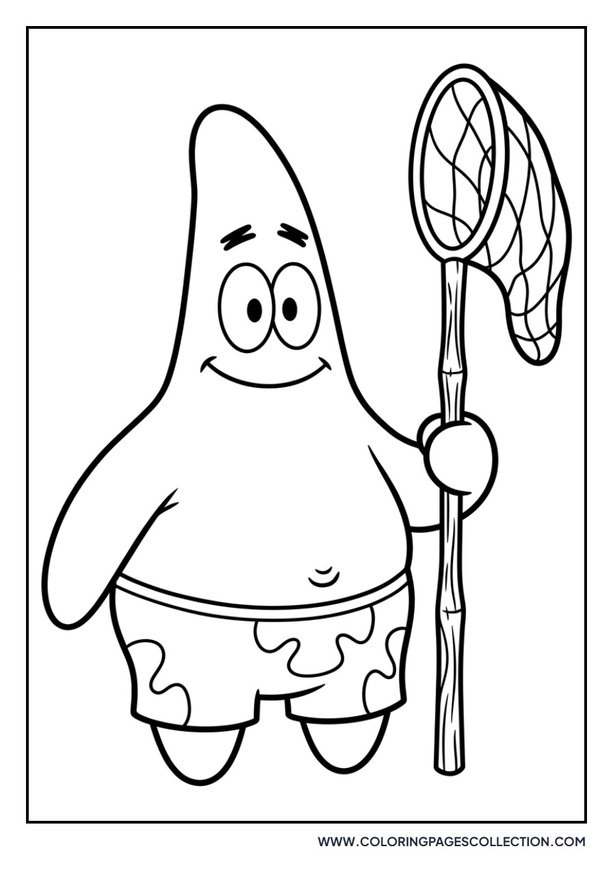 Patrick Holding Jellyfish Net