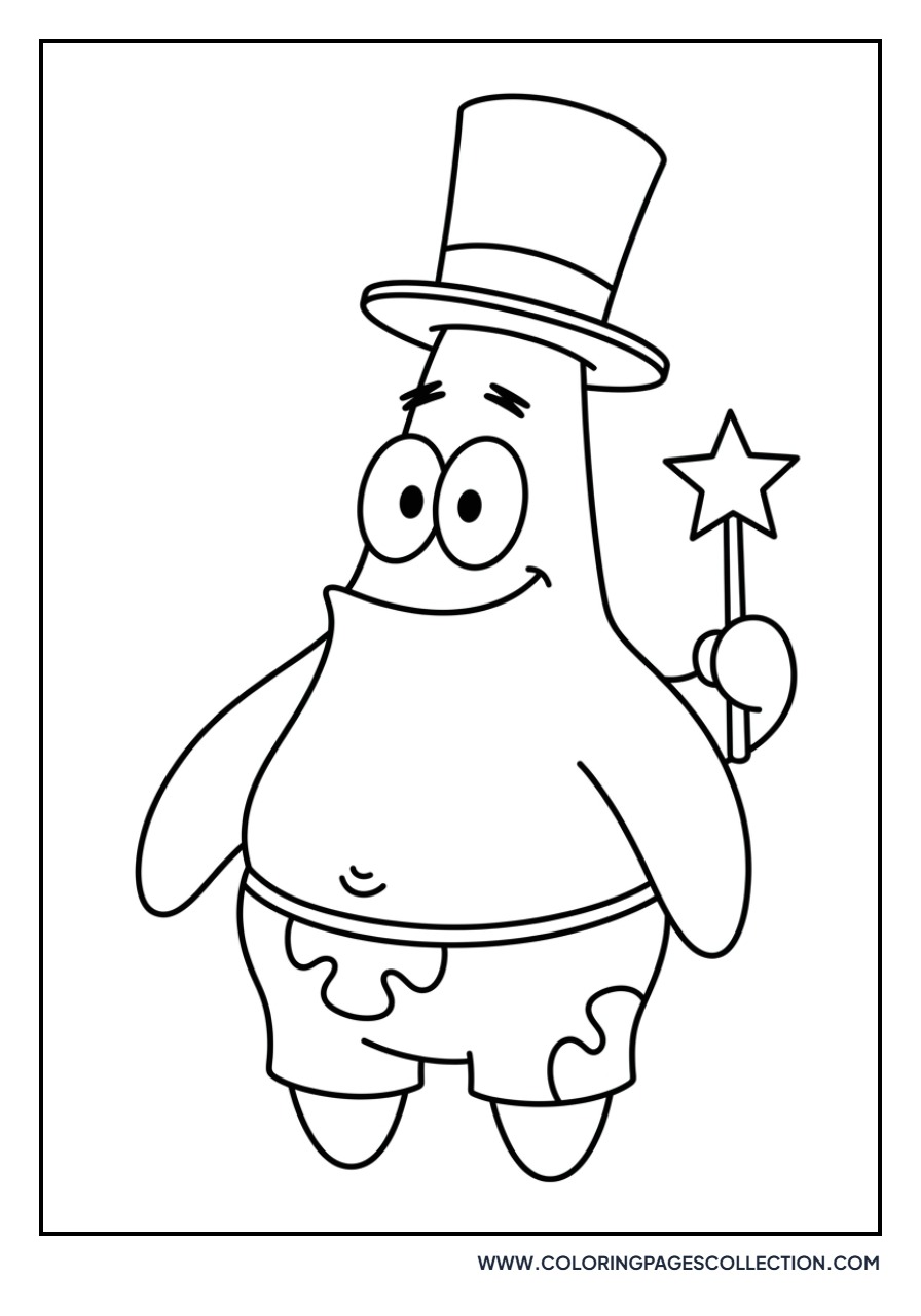 Patrick Star as a Magician