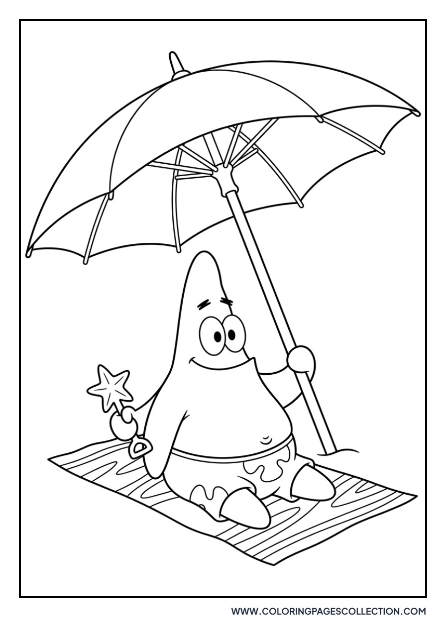 Patrick Star at the Beach