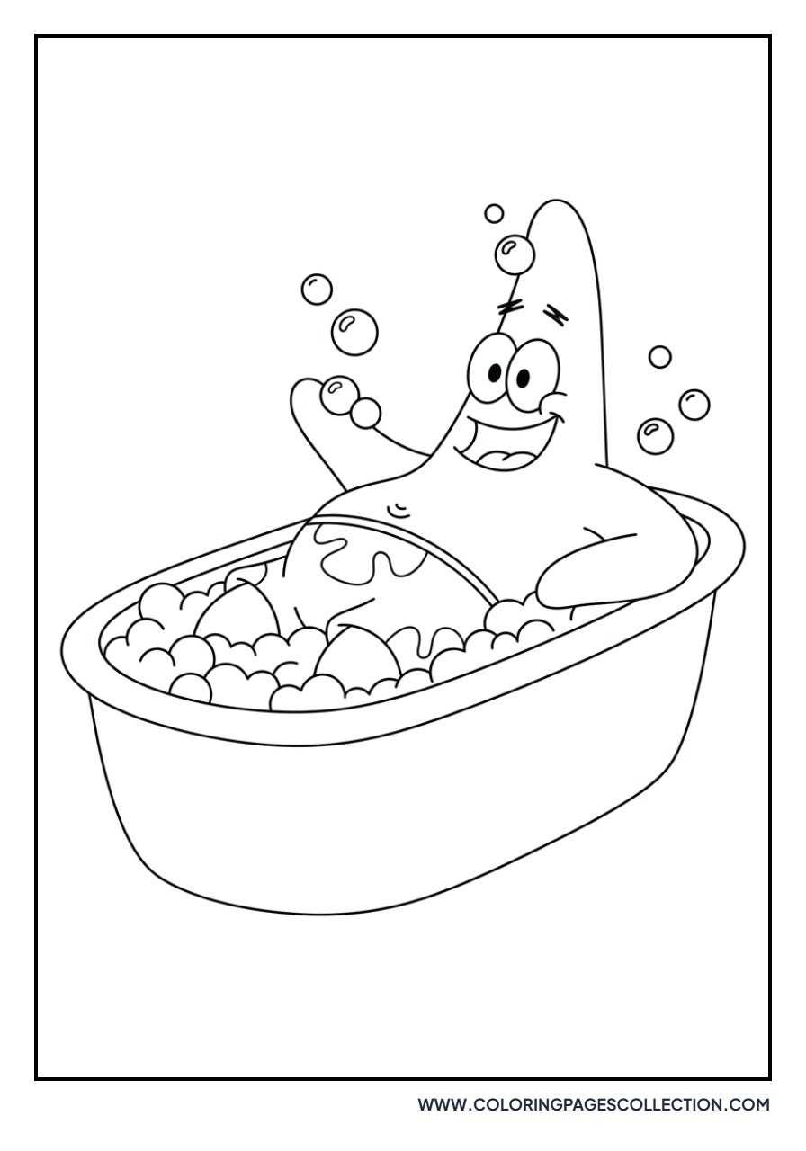 Patrick Star in a Tub