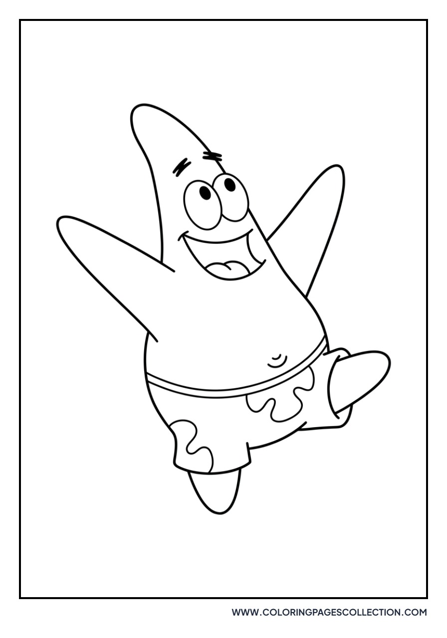 Patrick Star Jumping High