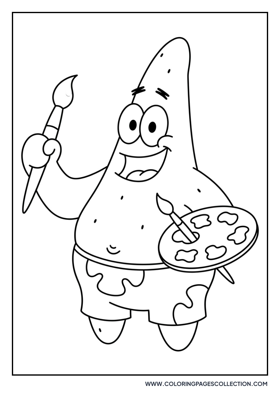 Patrick Star Painting Art
