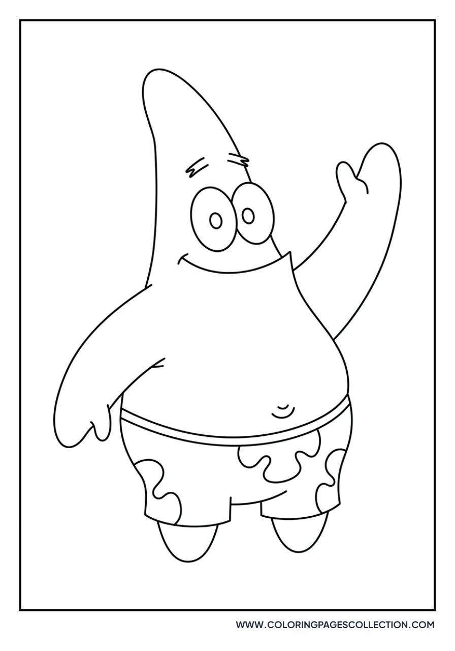 Patrick Star Waving