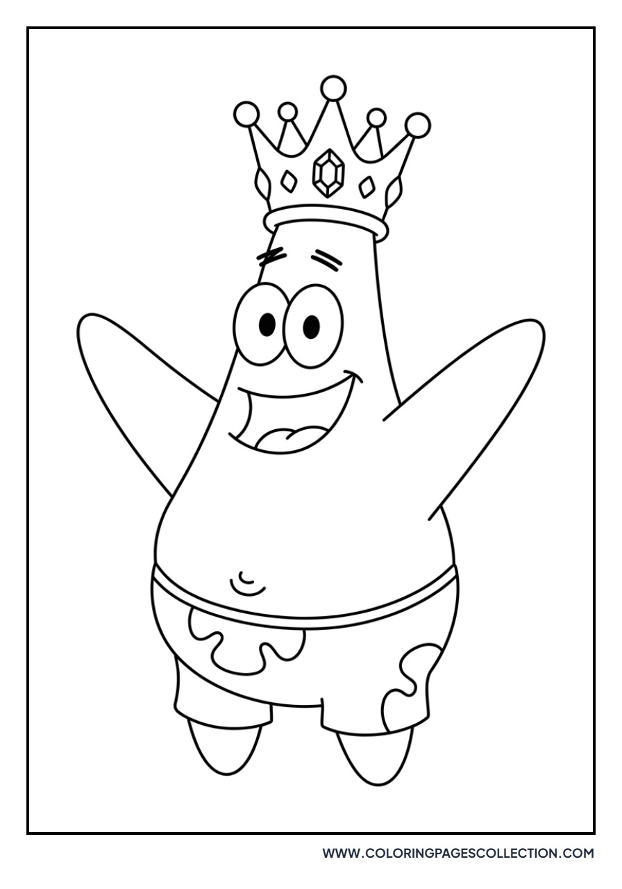 Patrick Wearing a Crown
