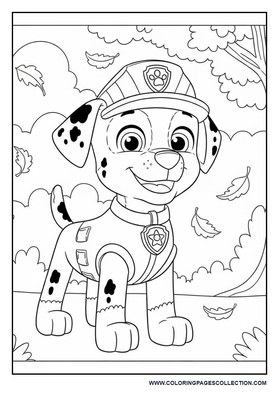 Autumn Fall Leaves Puppy