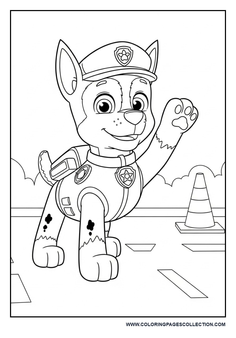 Chase Directing Traffic