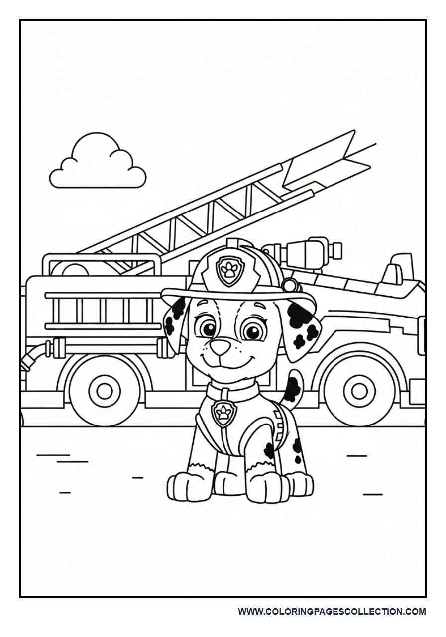 Marshall with Fire Truck