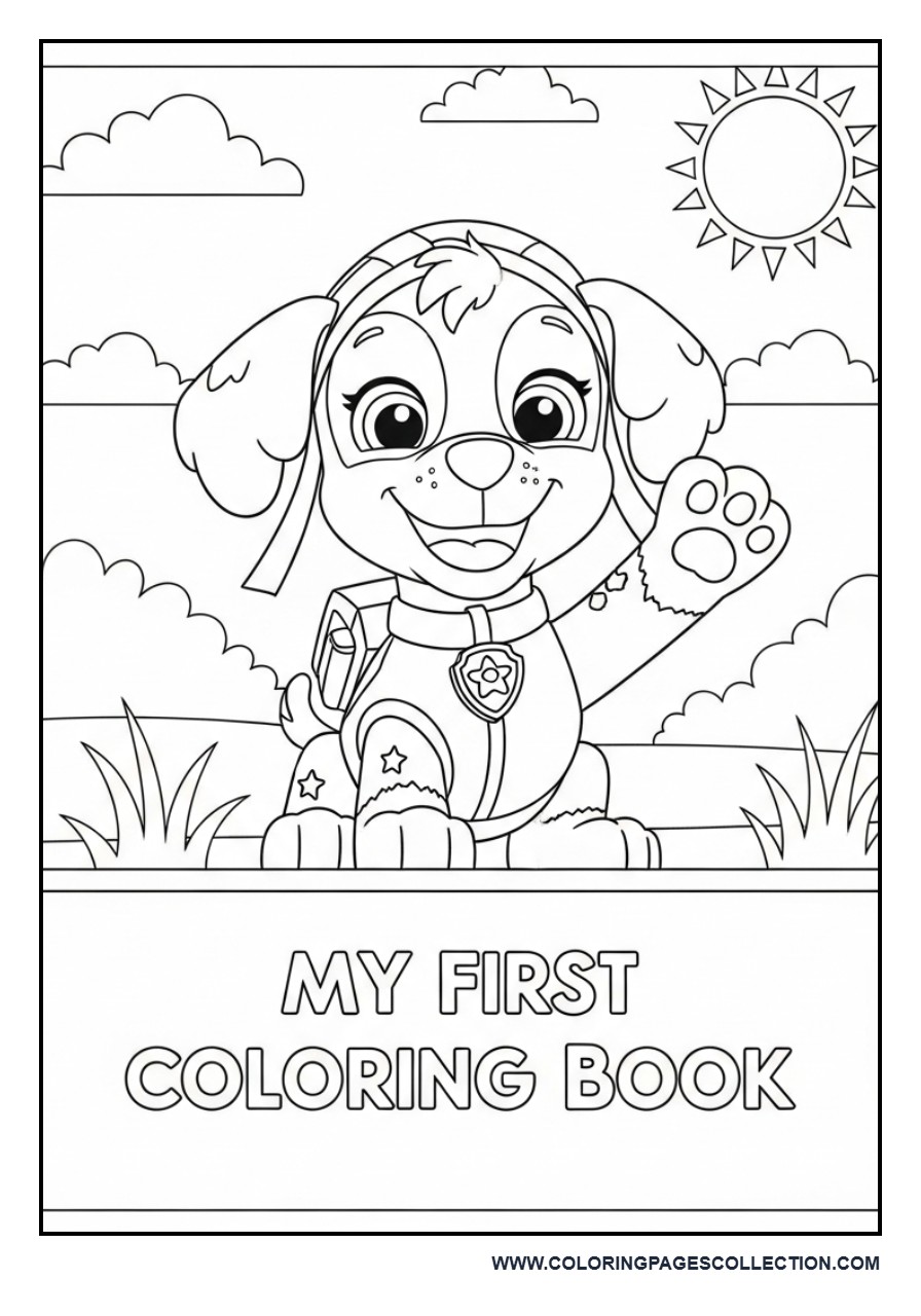 My First Coloring Book Cover Page
