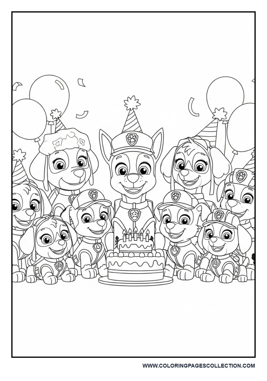 Paw Patrol Birthday Party Scene