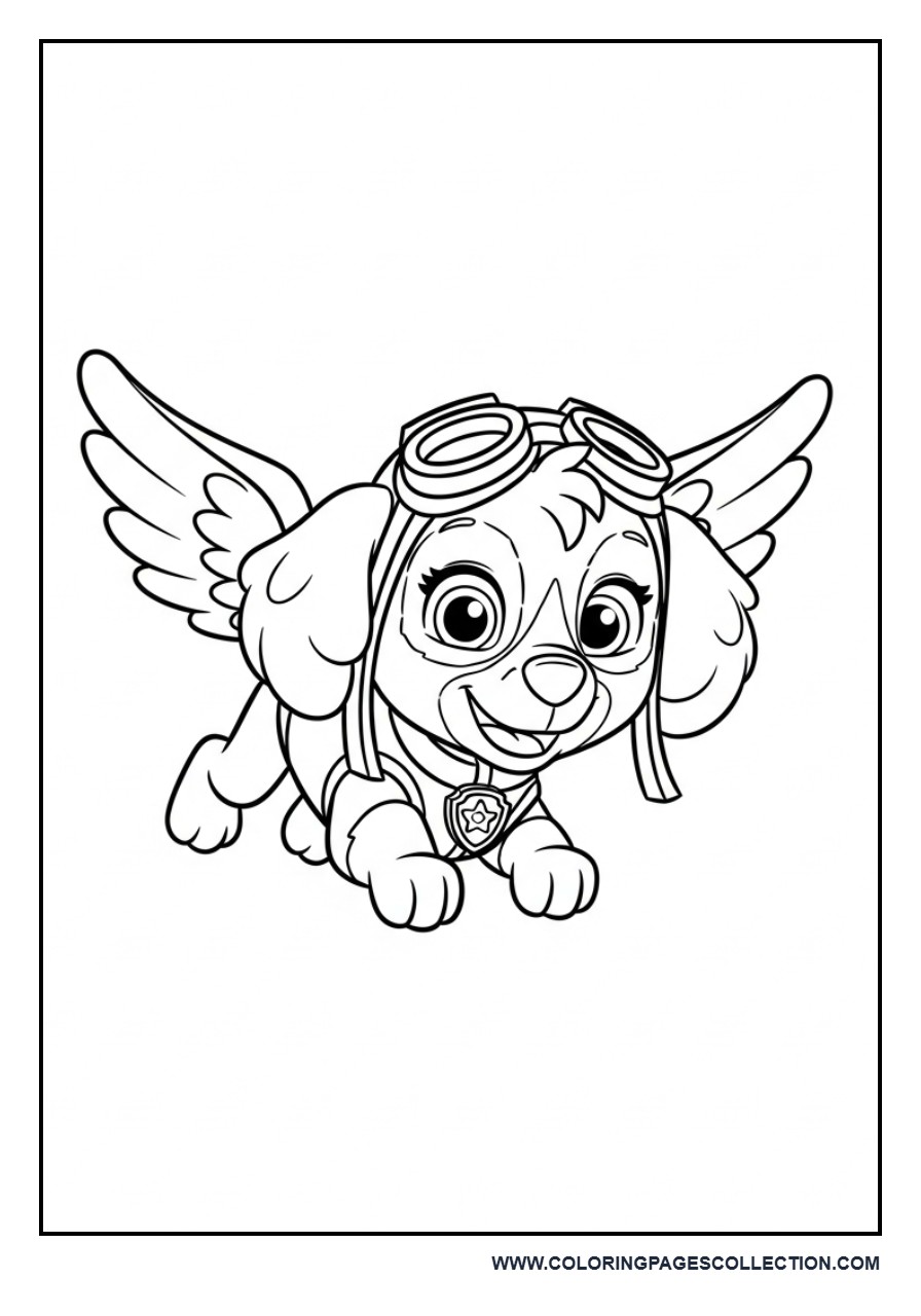 Skye Flying Simple Pose