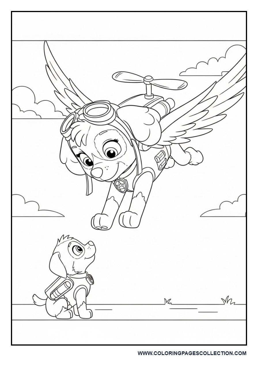 Skye Helping Friend Scene