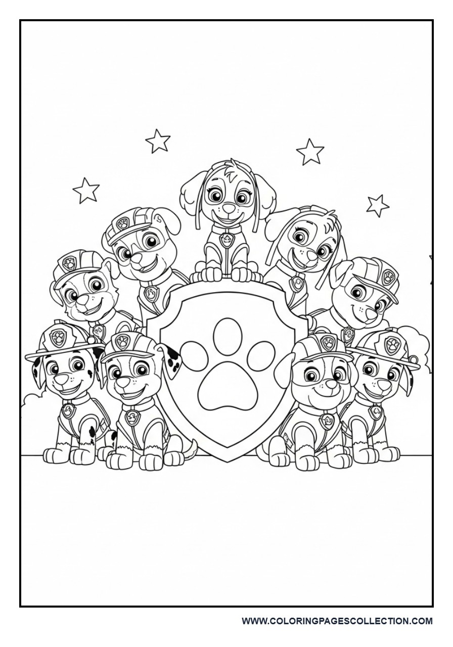 Team Around Paw Badge