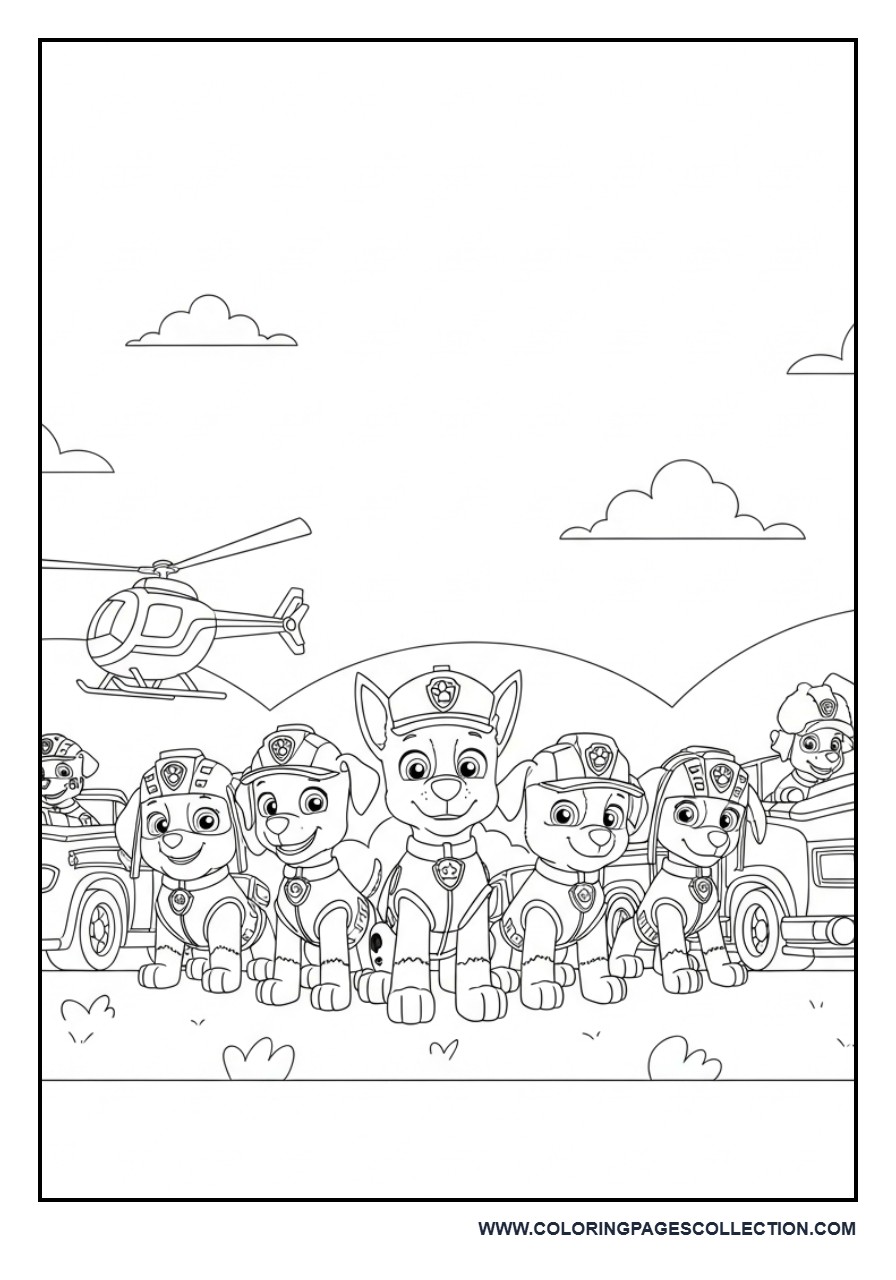 Team with Vehicles Lineup