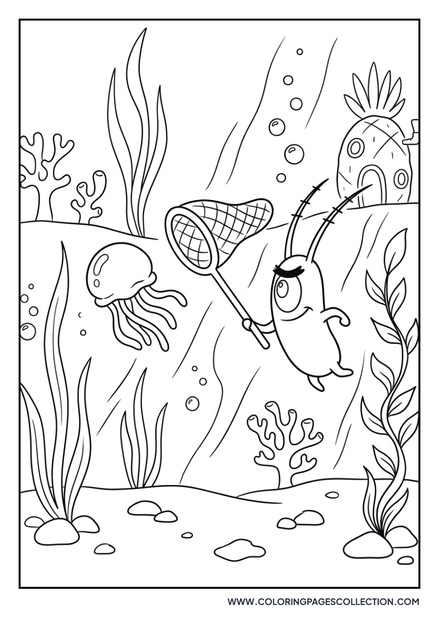 Plankton and a Jellyfish