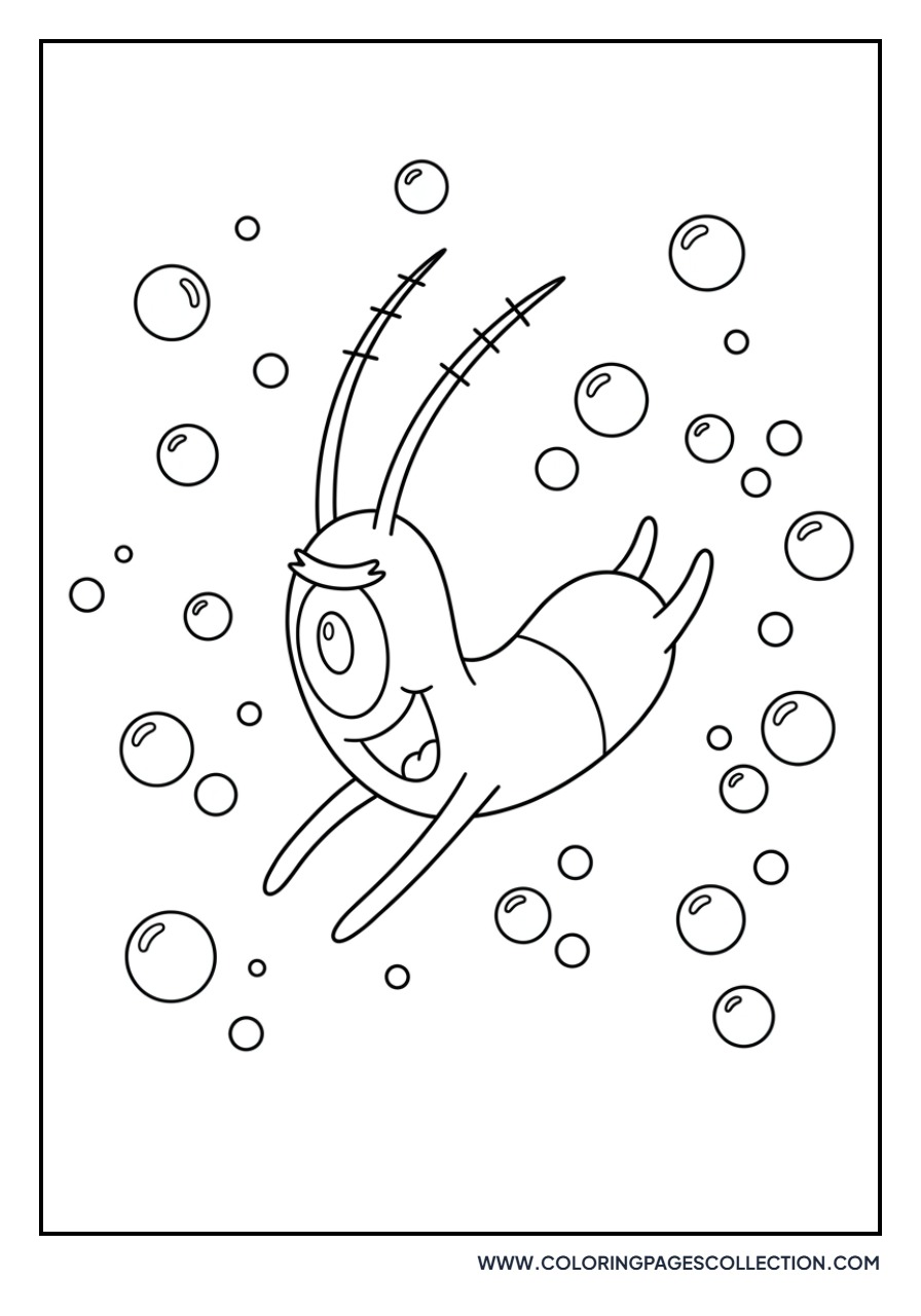 Plankton Diving into the Sea