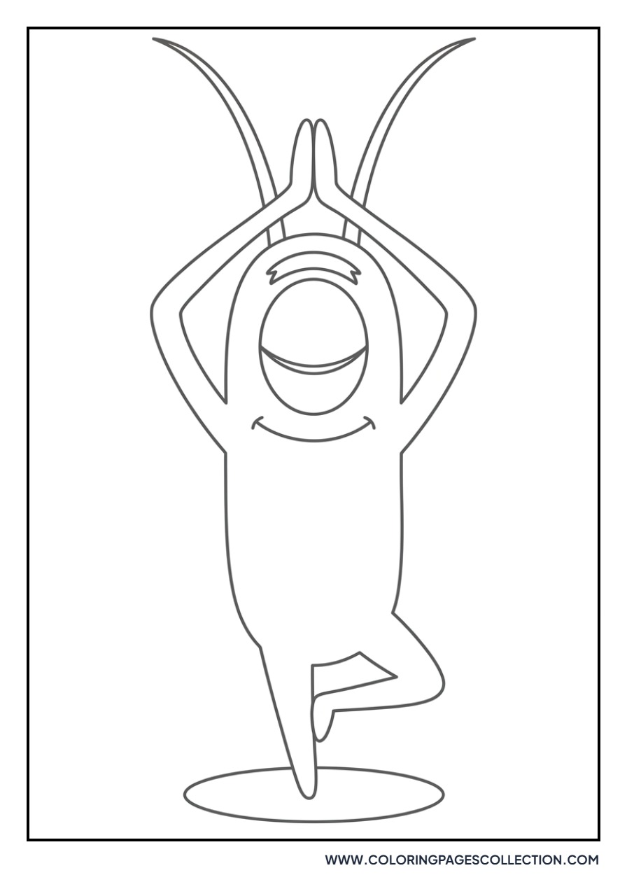 Plankton Doing Yoga
