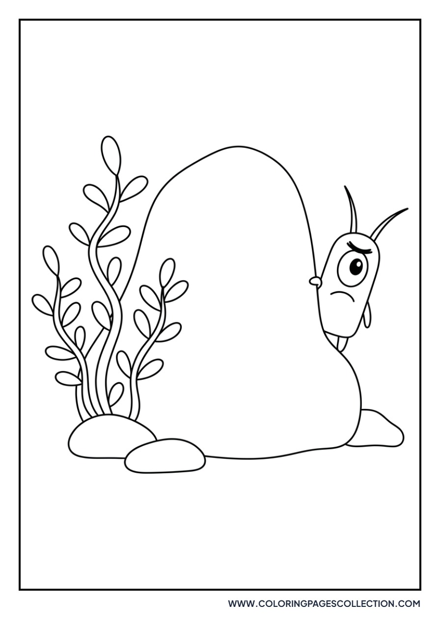 Plankton Hiding Behind a Rock