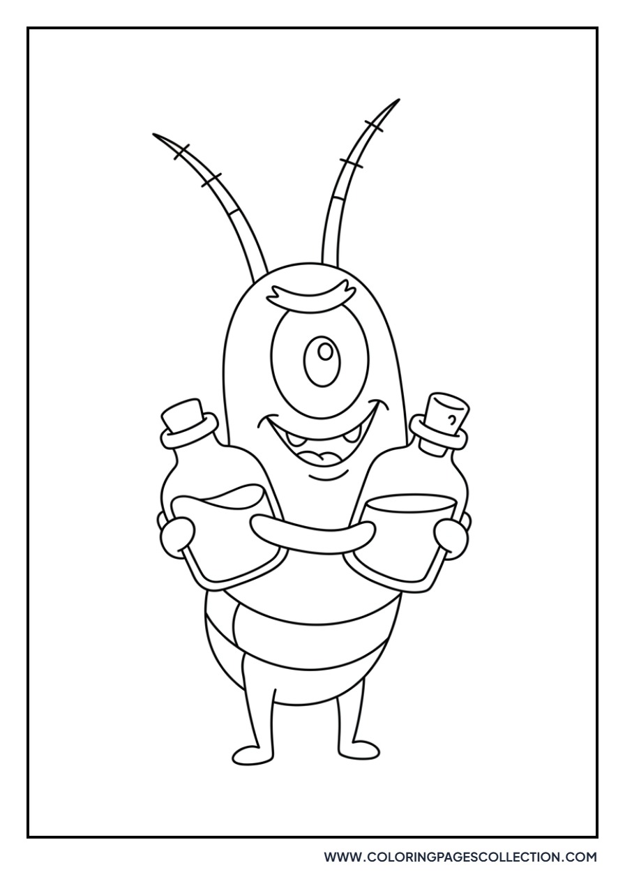 Plankton Holding the Secret Formula