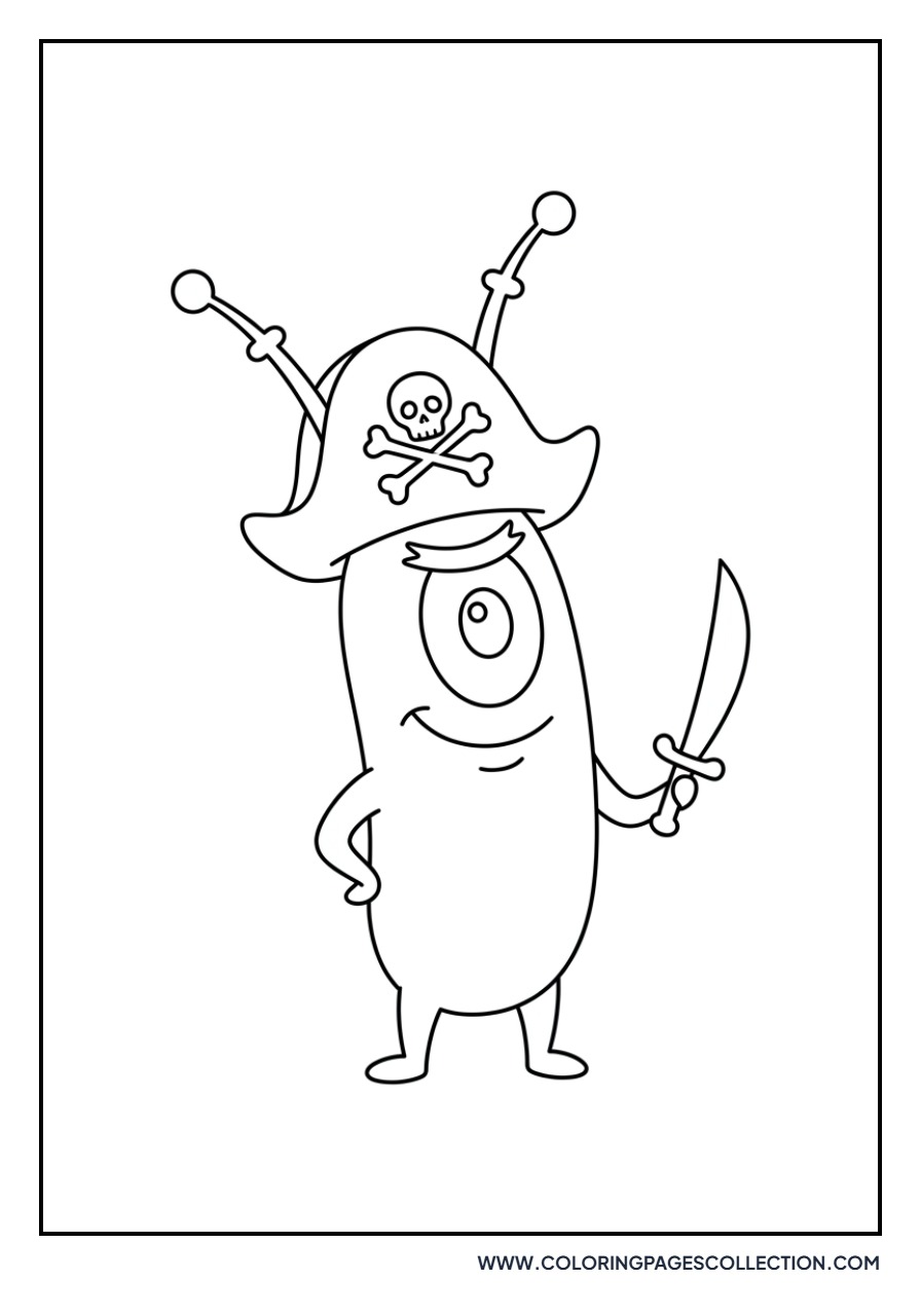Plankton in a Pirate Hat