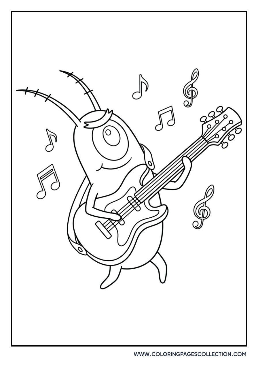 Plankton Playing Guitar