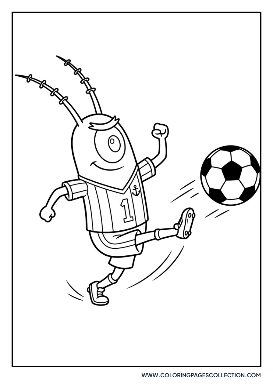 Plankton Playing Soccer