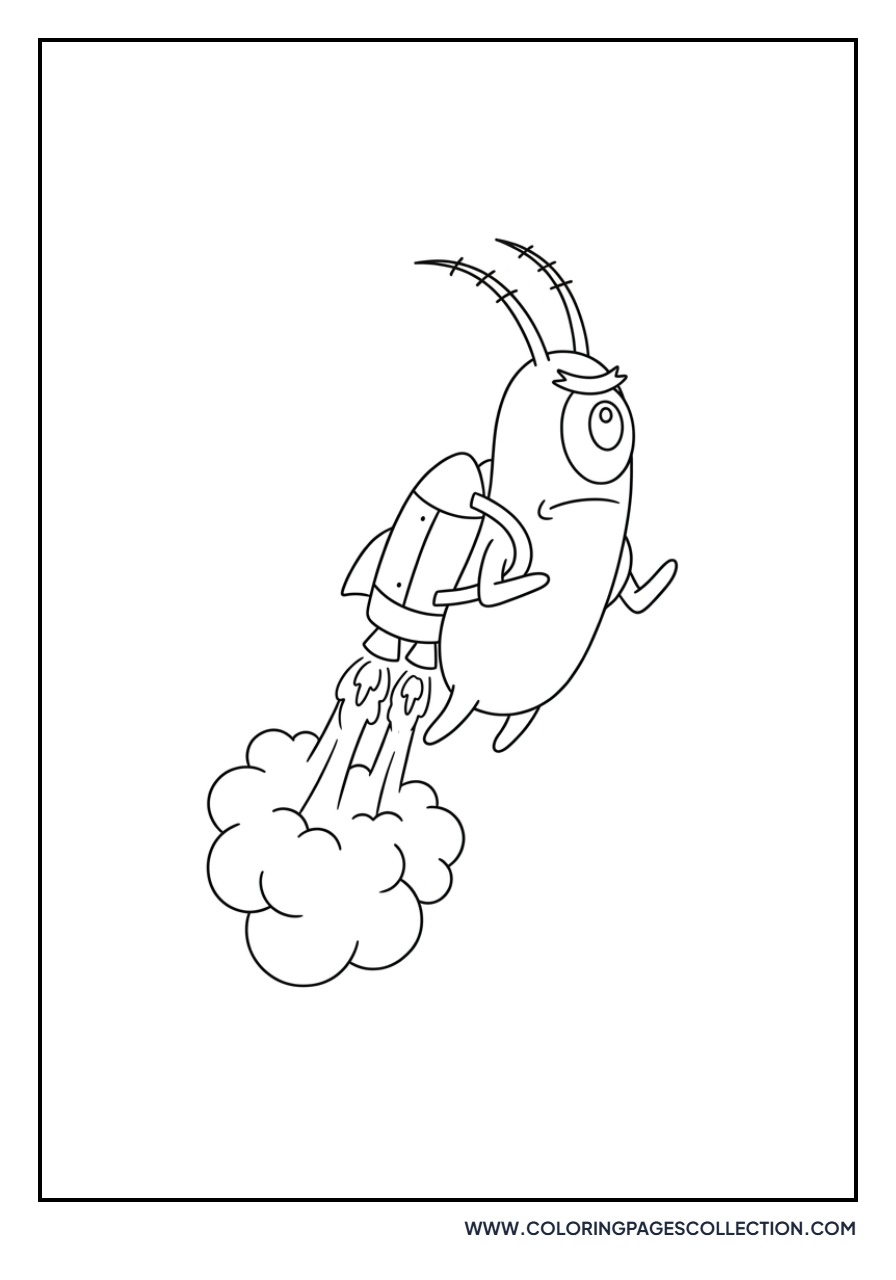 Plankton Using a Jetpack