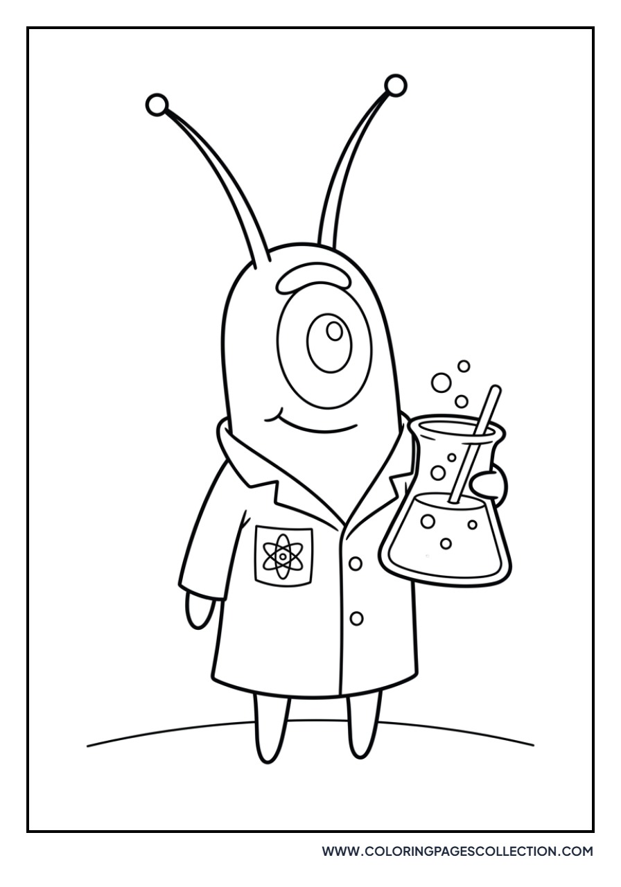 Plankton Wearing a Tiny Lab Coat