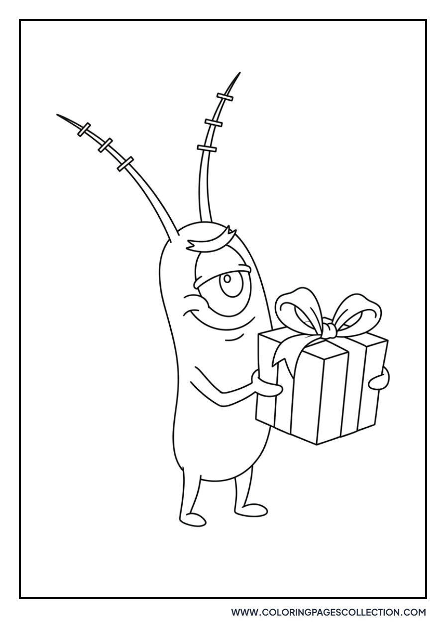 Plankton with a Gift Box