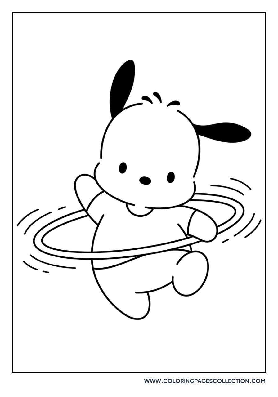 Pochacco Hula Hooping