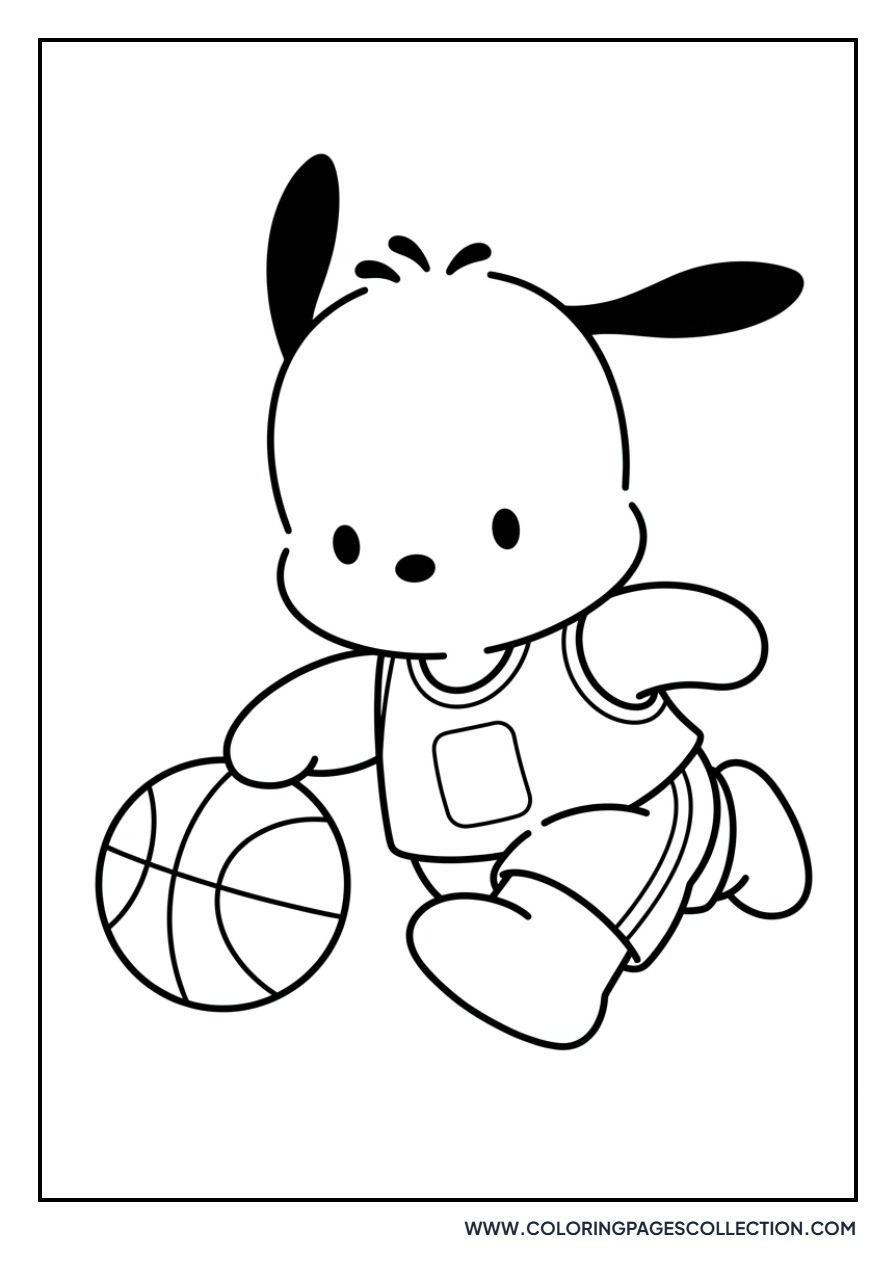 Pochacco Playing Basketball