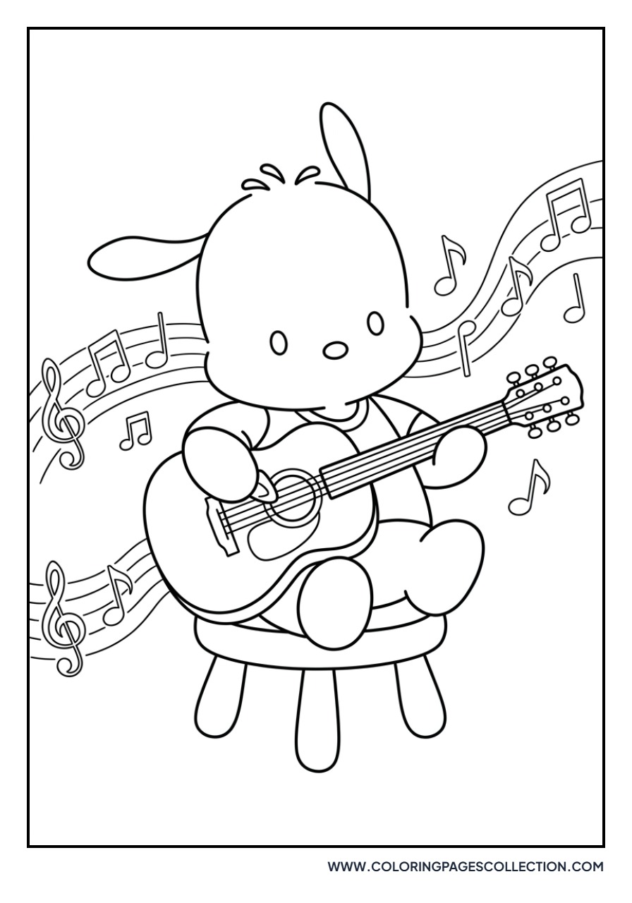 Pochacco Playing Guitar