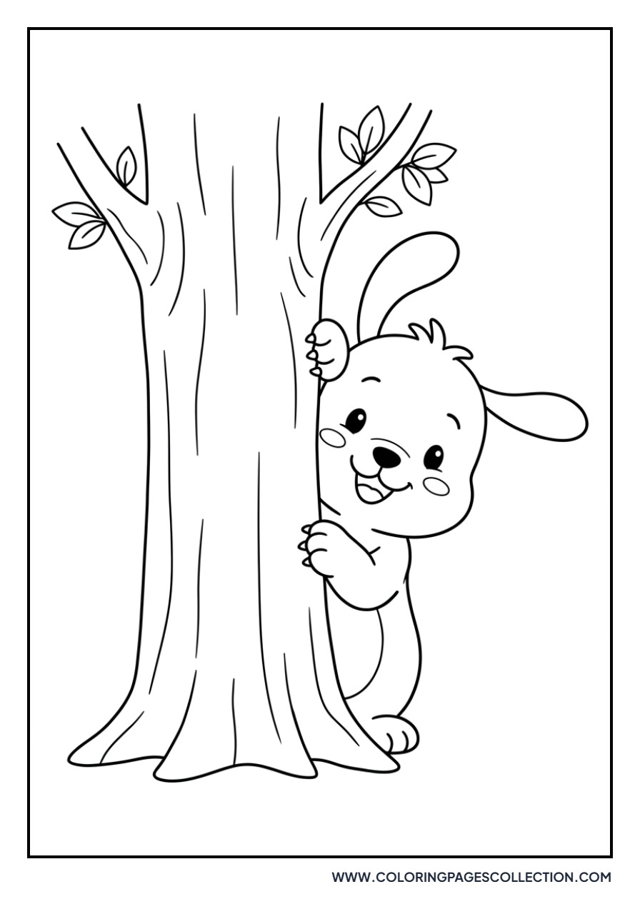 Pochacco Playing Hide and Seek