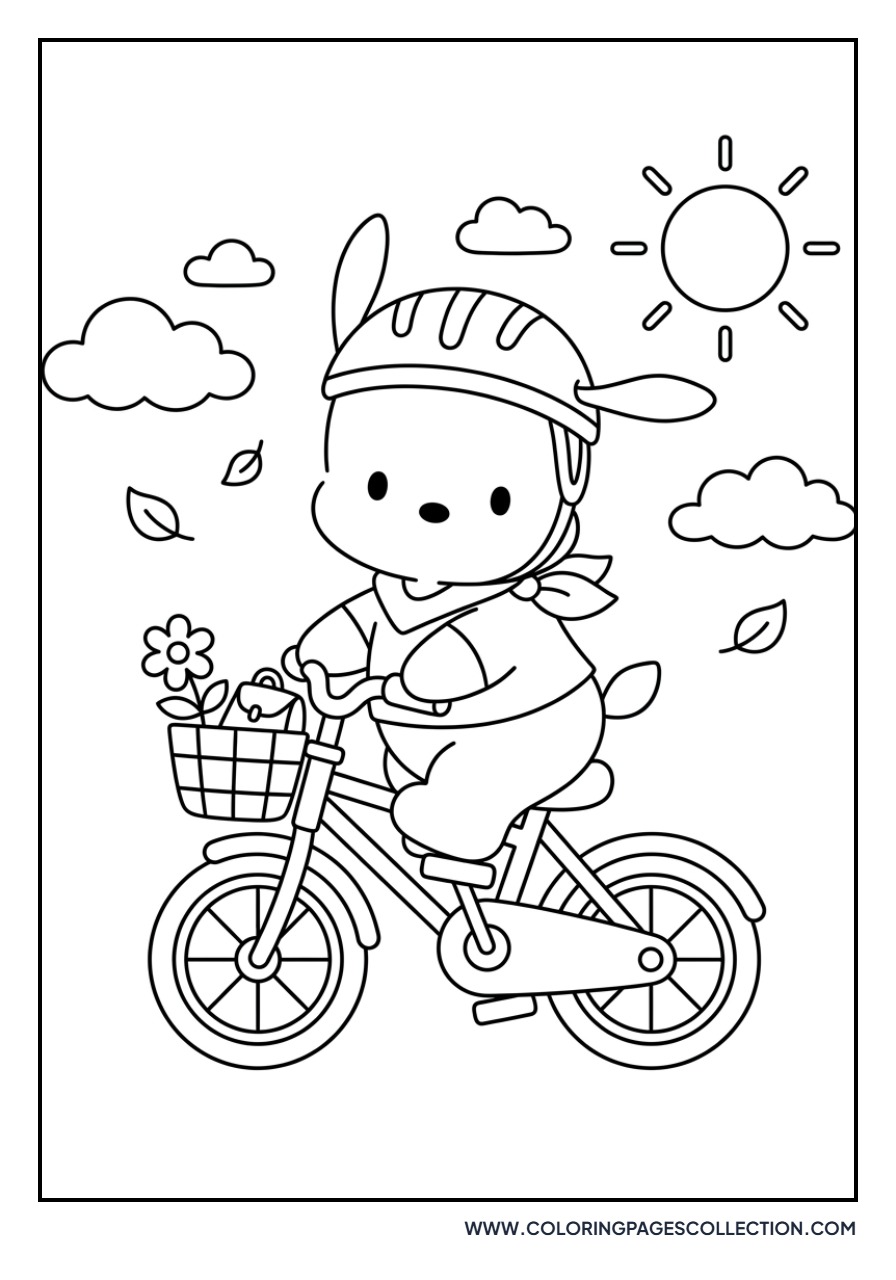 Pochacco Riding a Bicycle