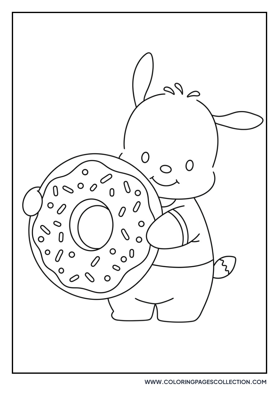 Pochacco with a Donut
