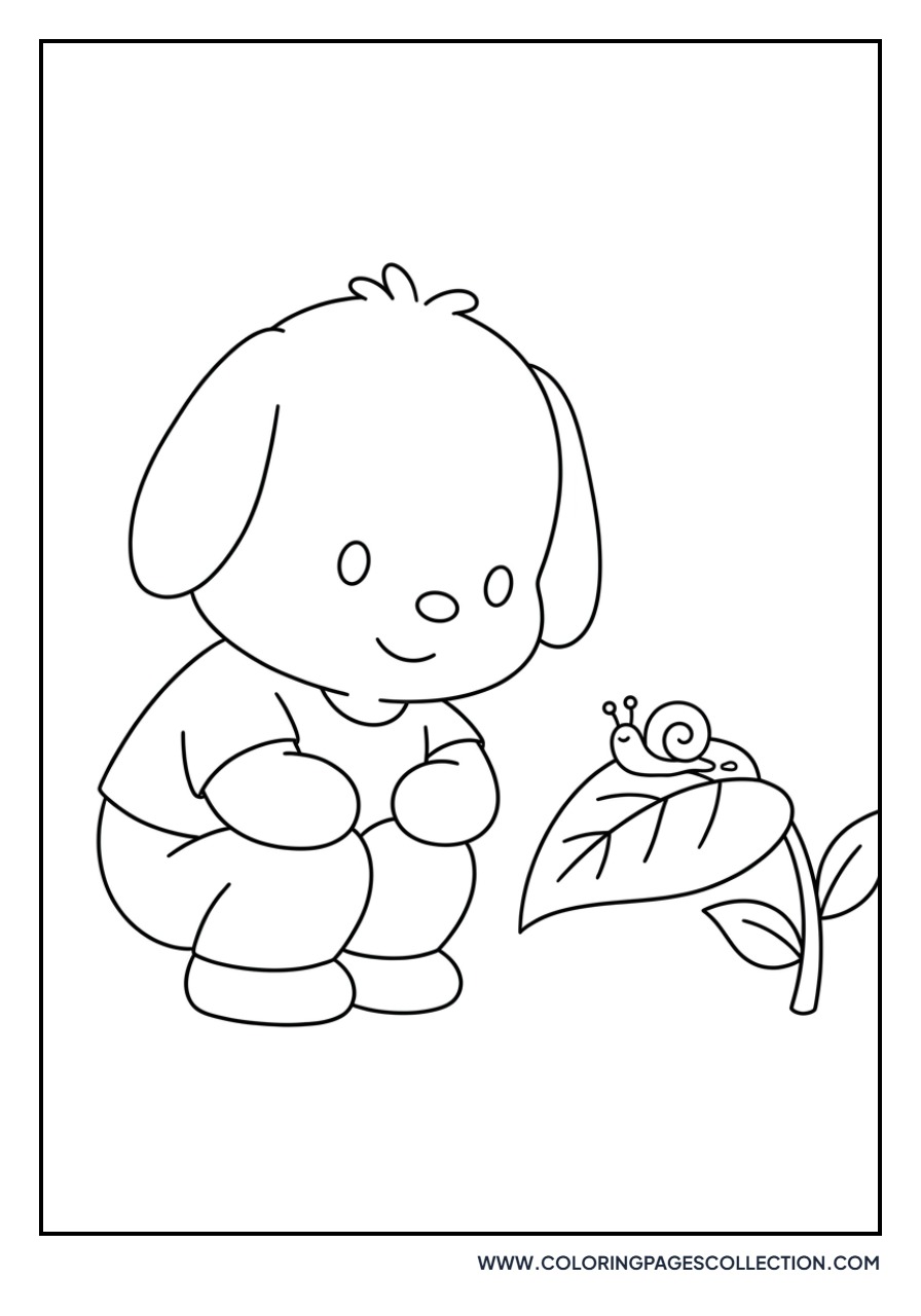 Pochacco with a Snail