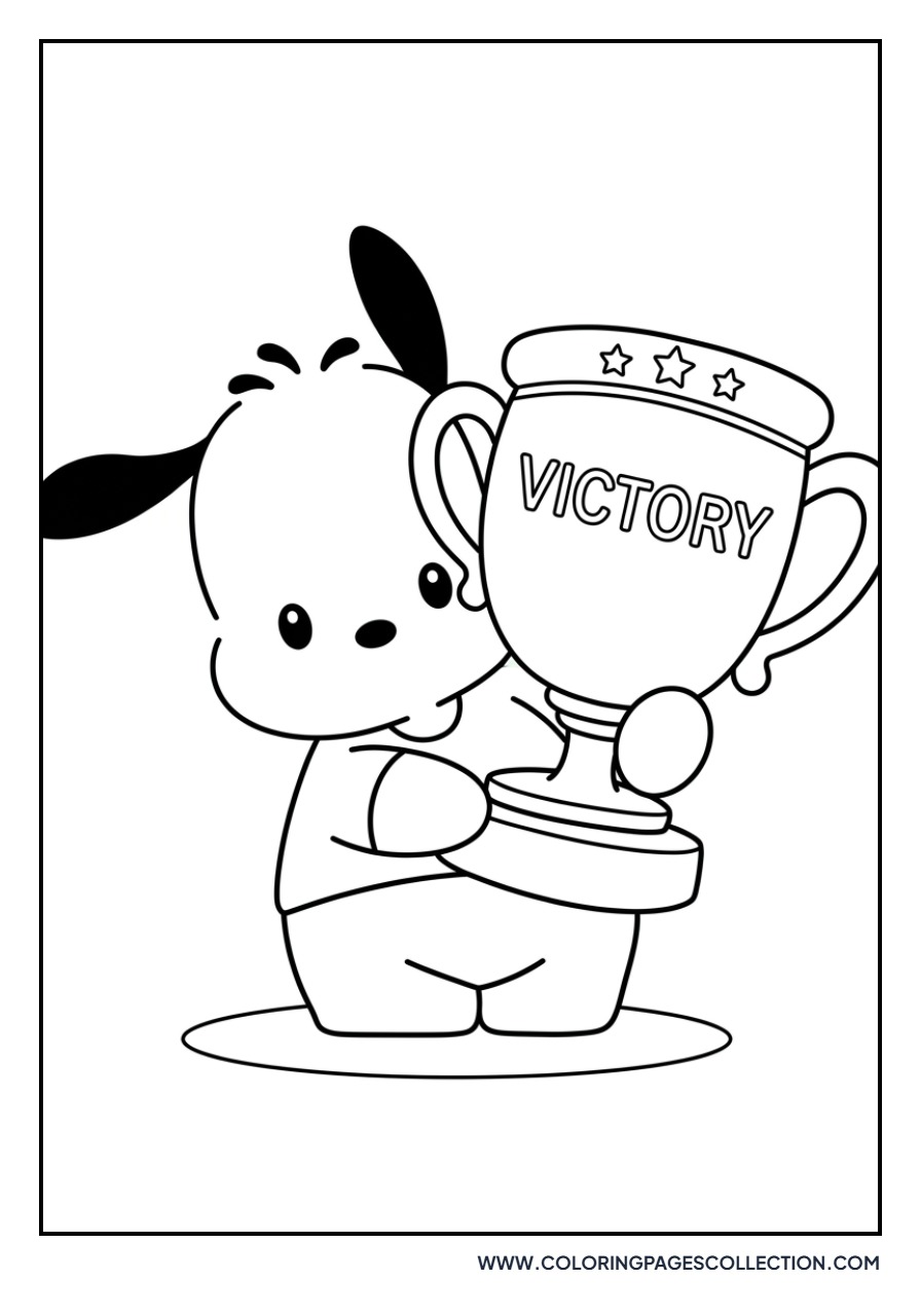 Pochacco with a Trophy