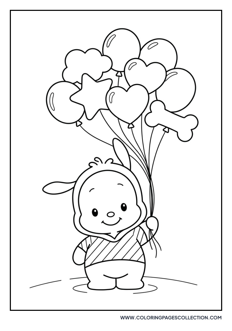 Pochacco with Balloons