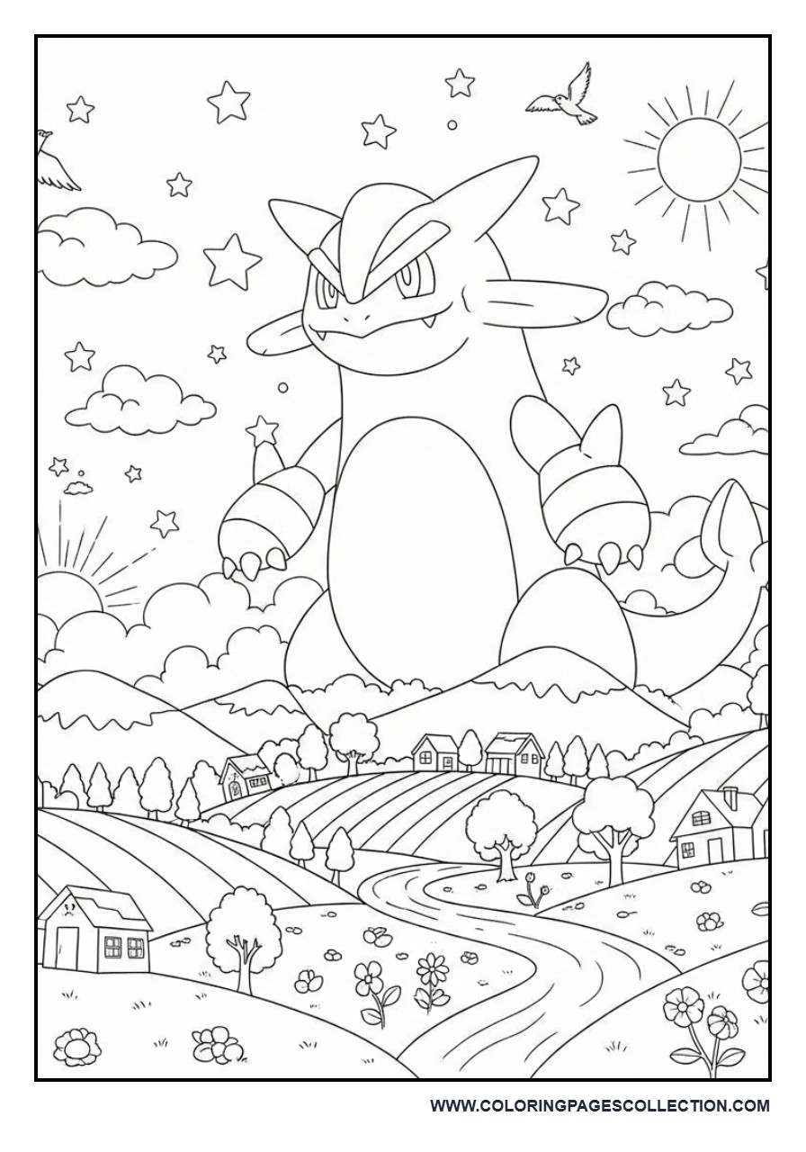Gigantamax Pokémon Coloring Page