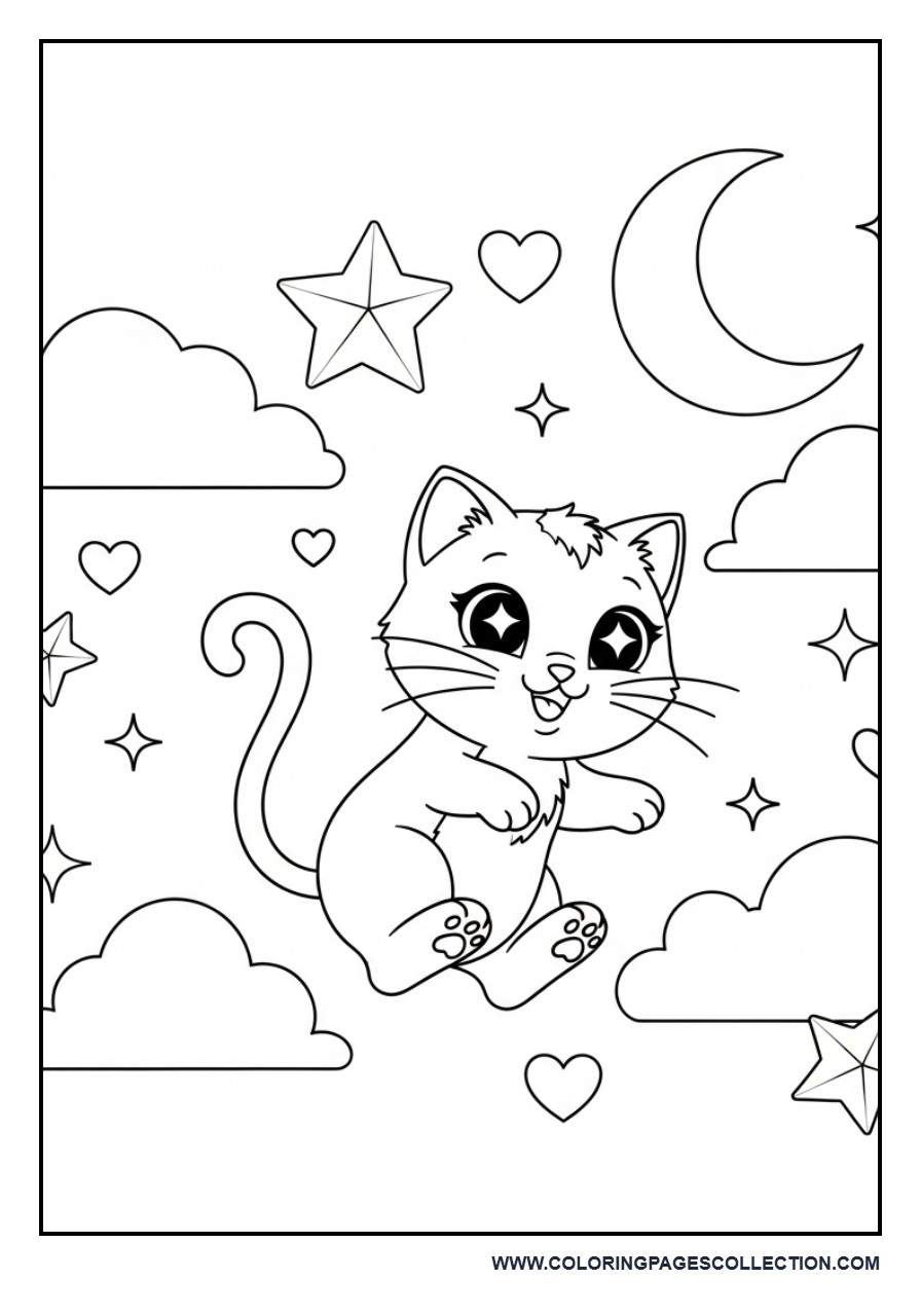 Magical Mew Coloring Page
