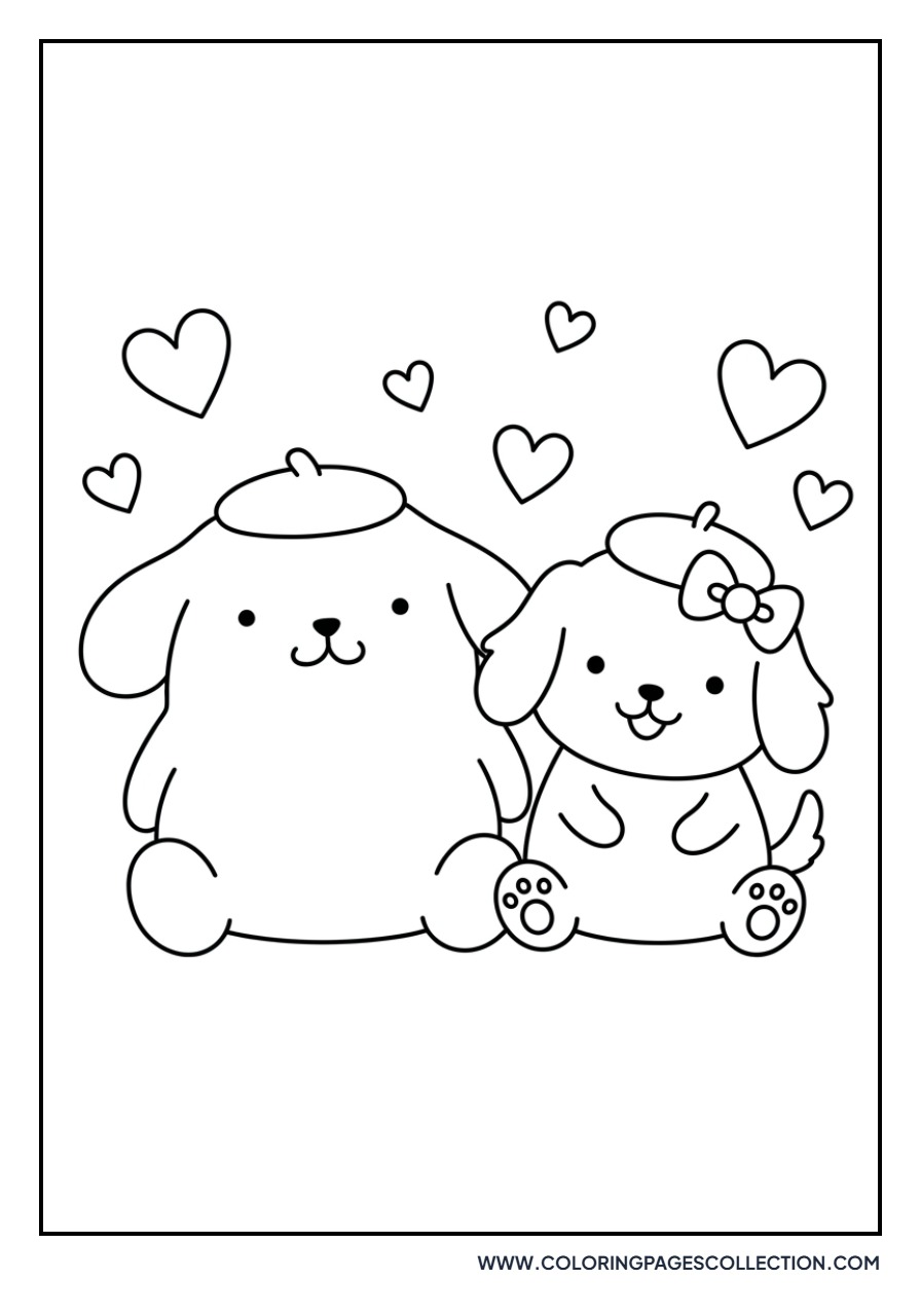 Pompompurin and Macaroon