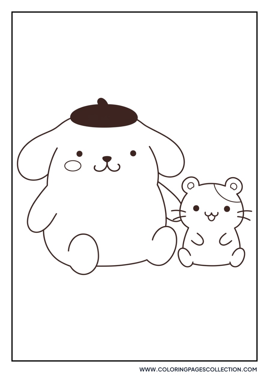 Pompompurin and Muffin the Hamster