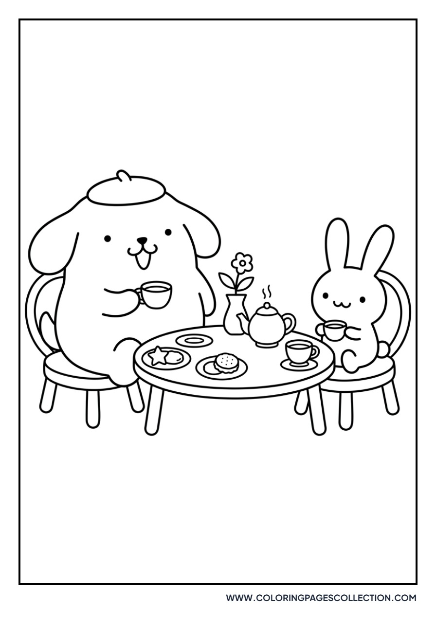 Pompompurin and Tart the Rabbit