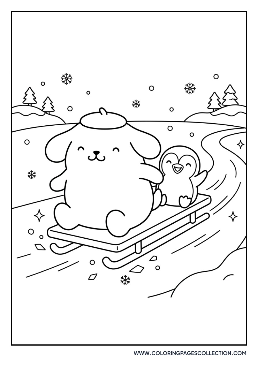 Pompompurin and Whip the Penguin