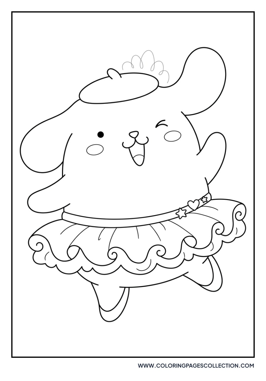 Pompompurin as a Ballerina