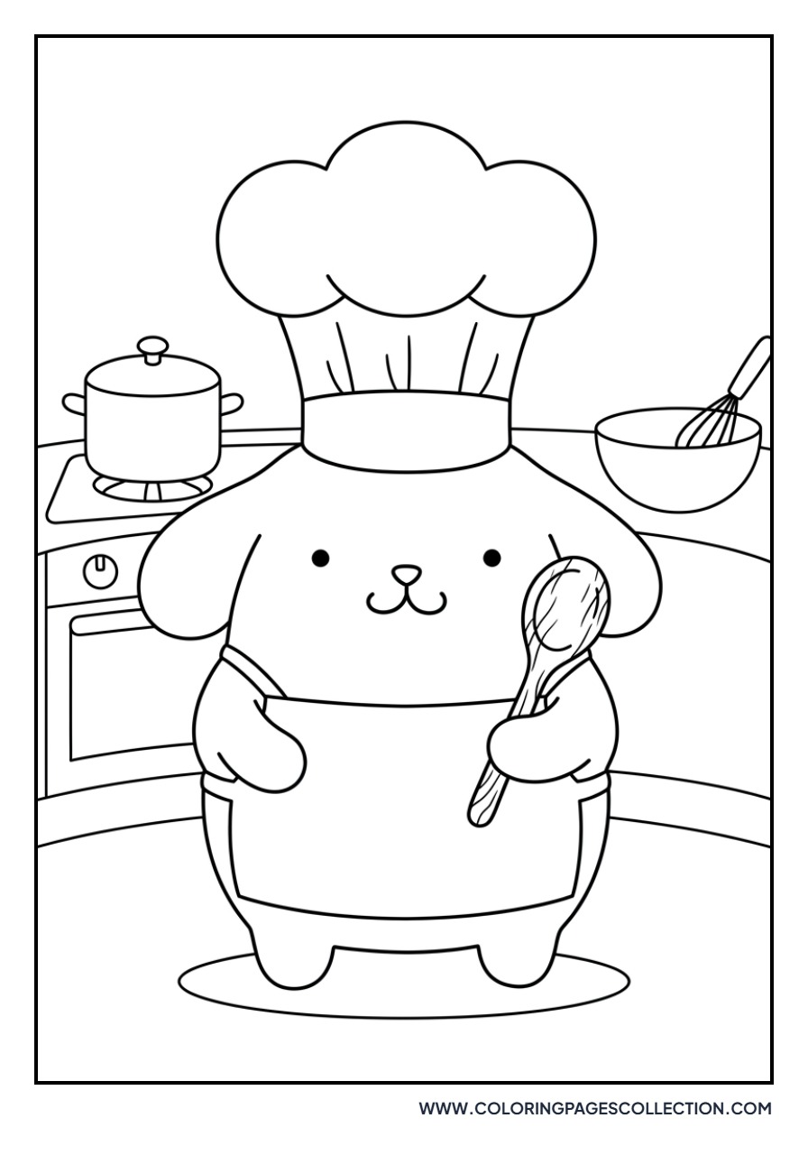 Pompompurin as a Chef