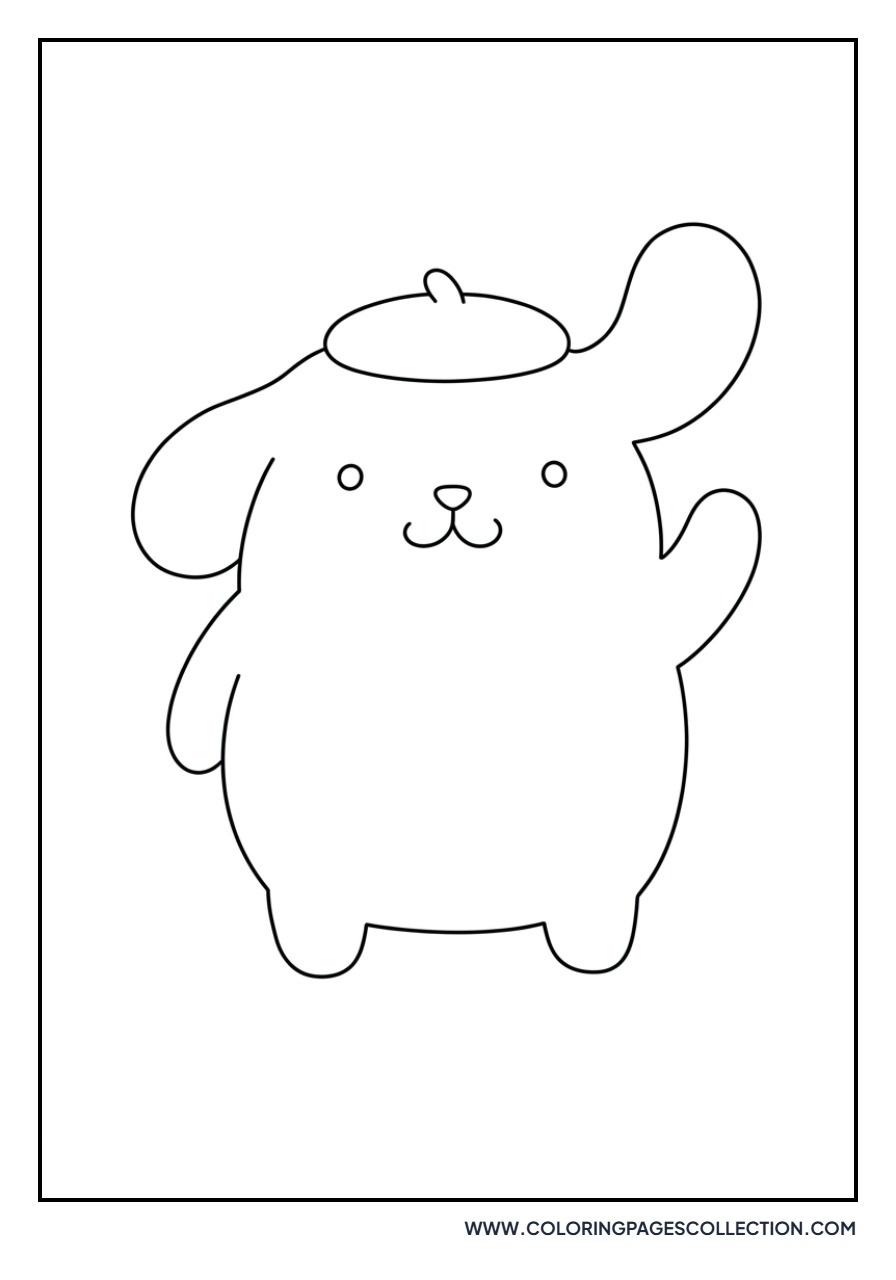 Pompompurin Waving Hello