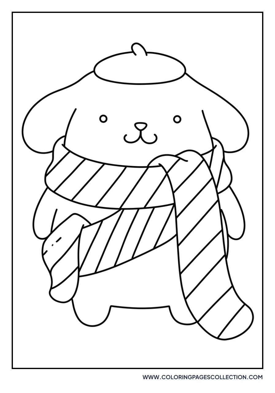 Pompompurin Wearing a Scarf