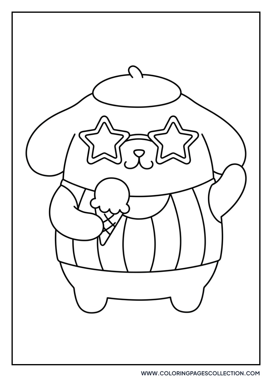 Pompompurin Wearing Sunglasses