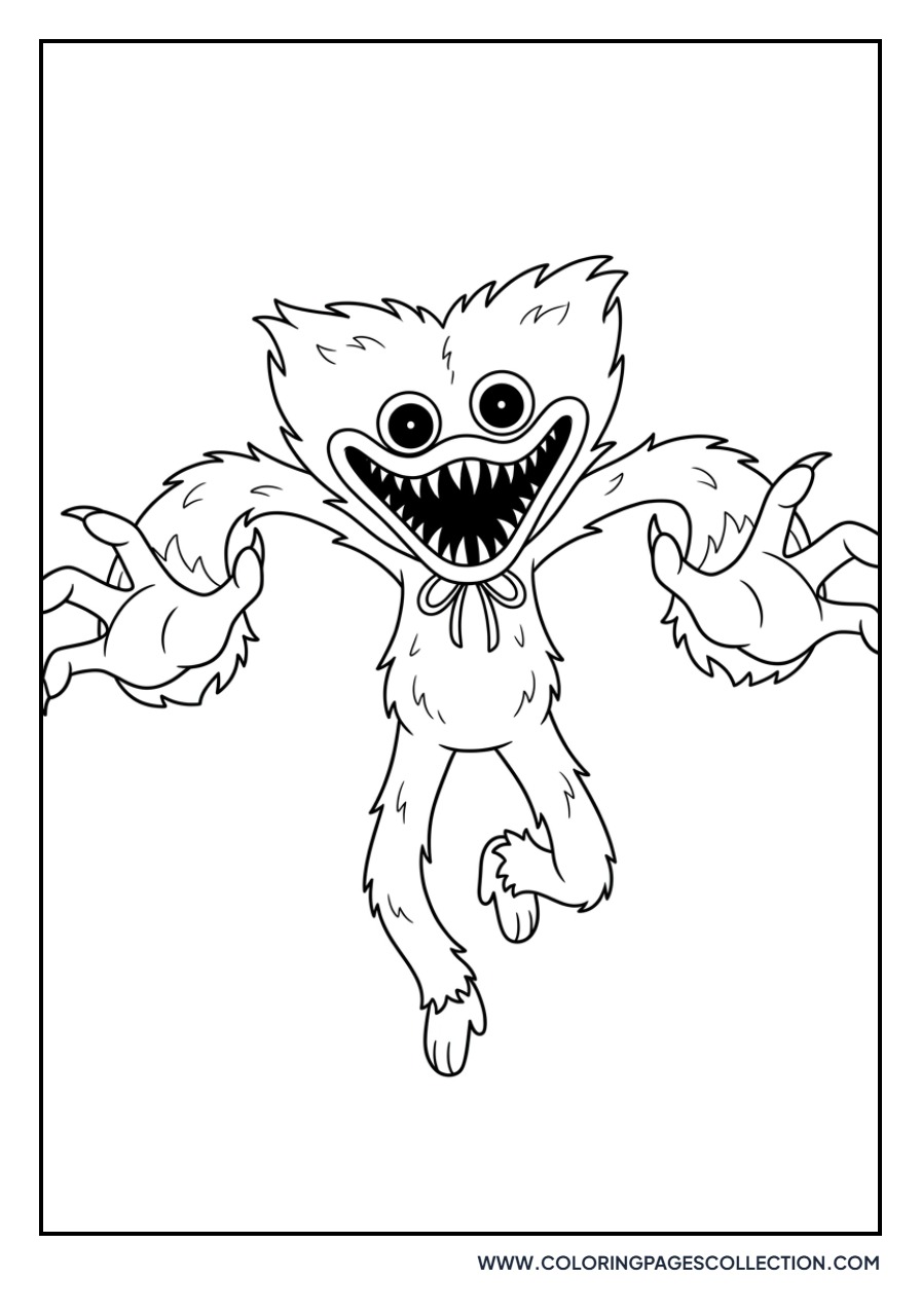 Huggy Wuggy Scaring Pose