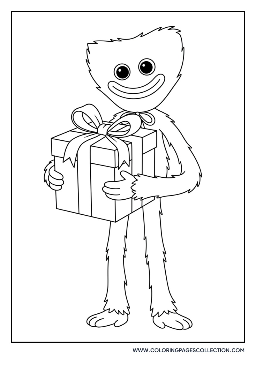 Huggy Wuggy with a Gift